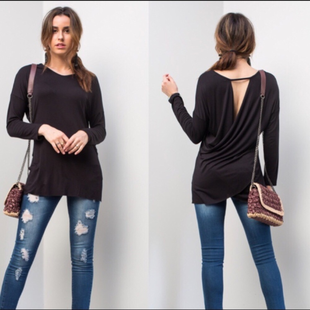 NWT! Sexy open back top